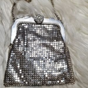 Mesh Whiting & Davis Silver Bag